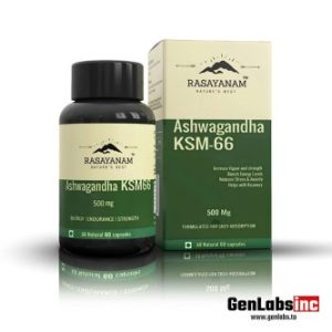 Ashwagandha Ksm – 66 – Ashwagandha Root Extract – (500mg / Per Capsule) – (60 Capsules) – Rasayanam