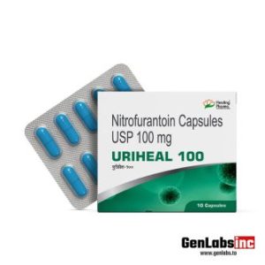 Uriheal 100mg ( Nitrofurantoin ) – 100mg/ Capsule – (10 Capsules Strip) – Healing Pharma